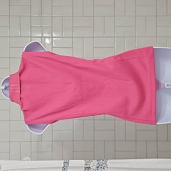 Adidas ClimateCool Sleeveless Button up Pink Top Size M - Picture 3 of 8